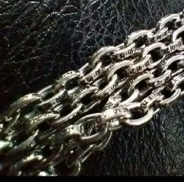 새상품 약 50cm 페이퍼 체인 silver925
