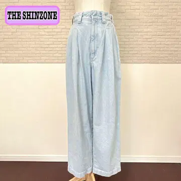 THE SHINZONE 더 신존 톰 보이 데님 팬츠 투 턱 32