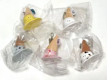 SIROCARA 시로카라 녹아내리는 아이스 볼 체인 마스코트 5종 세트