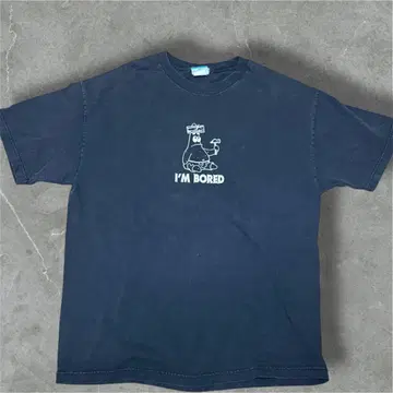스펀지 밥 패트릭 티셔츠 블랙 2002년