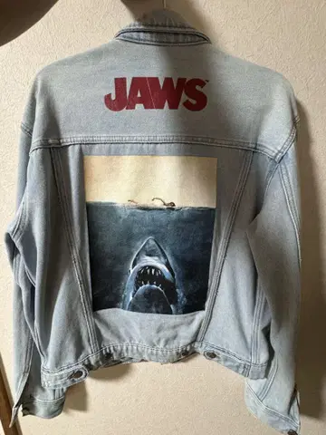 JAWS 상어 그래픽 데님 자켓