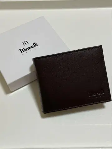 Marelli 다크 브라운 접이식 지갑