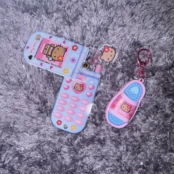 산리오 일광화상 키티 핸드폰 피처폰 건강 샌들 키링 스트랩