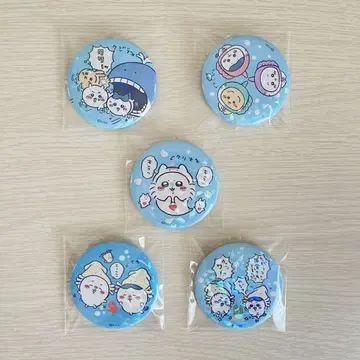 치이카와 수족관 홀로그램 캔뱃지 5개 세트