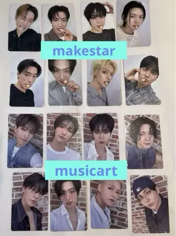 ATEEZ MUSICART makestar 대면 영통 트레카 세트 16장