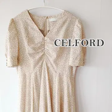 새상품급 CELFORD 셀포드 도트 원피스 롱 원피스