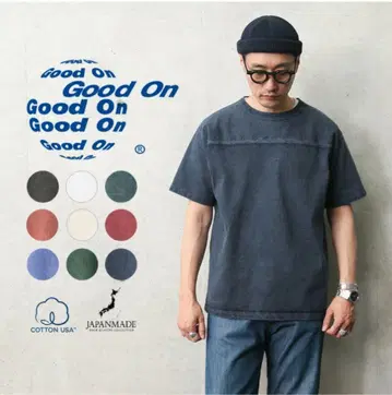 Good On 굿온 헤비 풋볼 티셔츠 일본제