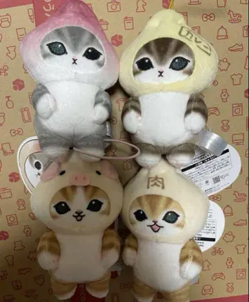 mofusand 냥코 고기 만두 마스코트 총 4종