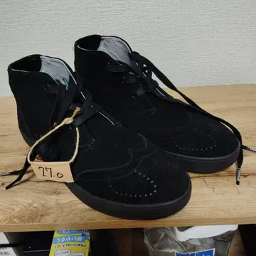 블랙 스웨이드 하이컷 신발 27.0cm