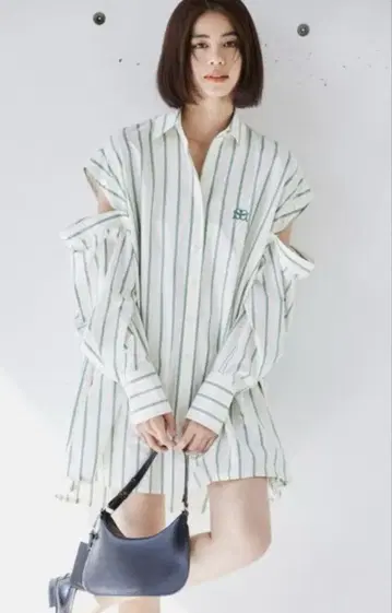 SNIDEL 스나이델 ORGANICS 셔츠 미니 원피스