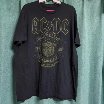 리퀴드 블루 LIQUID BLUE AC/DC 밴딩 티셔츠 L 사이즈