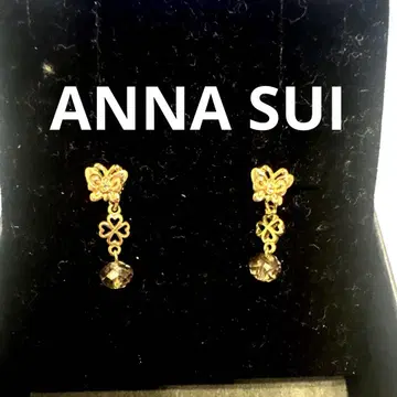 ANNA SUI 골드 귀걸이 클로버 안나수이 나비 액세서리