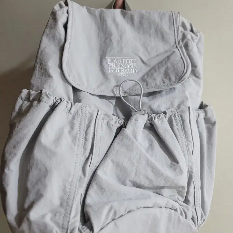 ♥MARITHE♥CLASSIC LOGO STOPPER POCKET BACKPACK CLASSIC LOGO STOPPER POCKET BACKPACK gray - MARITHÉ+FRANҪOIS