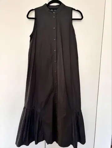 ZARA 자라 블랙 코튼 슬리브리스 원피스 XS