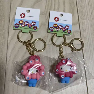 산리오 헬로키티 변신 입체 마스코트 컬러 키링 마이멜로디