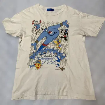 # 레어 90's 도쿄 디즈니랜드 알라딘 티셔츠 상의 지니
