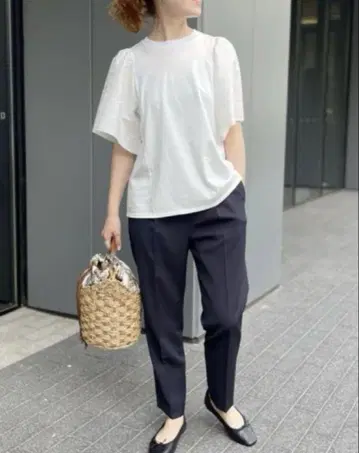 스픽 앤 스팬 블랙 레이스 슬리브 티셔츠 M