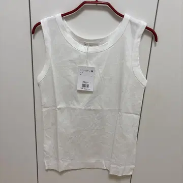 휴먼 우먼 오가닉 코튼 탱크탑 화이트