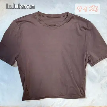 Nulu 크루넥 크롭드 티셔츠 에스프레소 S