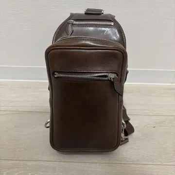 만소우 원숄더백 소 다크 브라운