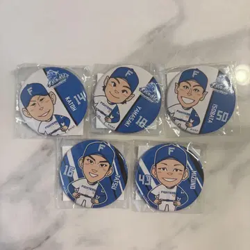 닛폰 햄 파이터즈 가챠 캔뱃지 이치하타 미즈노 야마자키 타츠