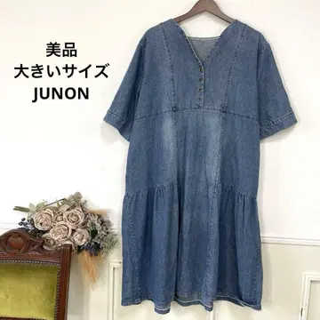새상품급 빅 사이즈 JUNON 데님 원피스
