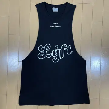 LYFT 드롭 암 탱크탑 블랙 S 사이즈