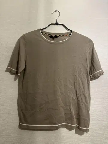 닥스 DAKS 새상품급 반팔 티셔츠 컷소 베이지 40 (M-L)