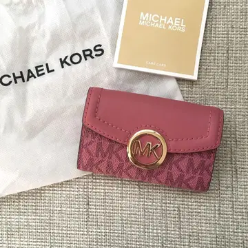 새상품 마이클코어스 MICHEAL KORS 핑크 키케이스