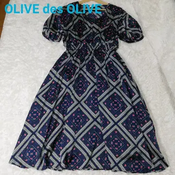 OLIVE des OLIVE 올리브 데 올리브 원피스 딸기 네이비 반팔