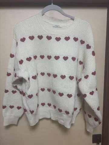 FREAK'S STORE 하트 무늬 니트 스웨터