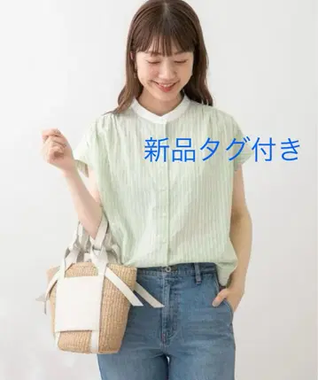 택 포함 새상품 써니 라벨 로프 도비 코튼 블라우스 써니 라벨 블라우스