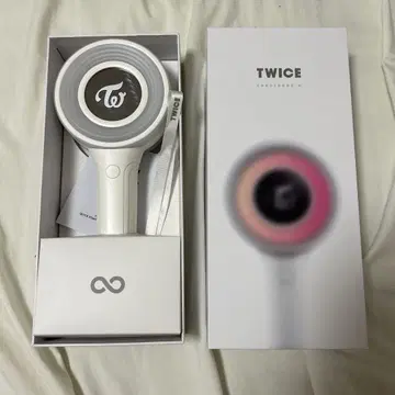 TWICE 응원봉 화이트 핑크