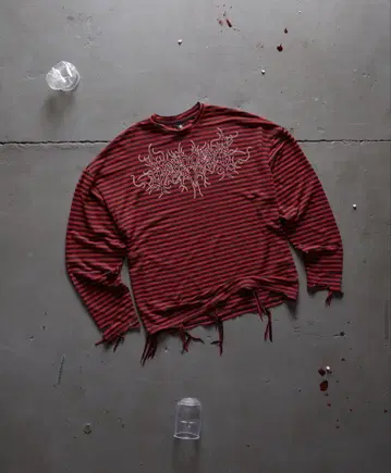 dropdead 스트라이프 긴팔 티셔츠 새상품급
