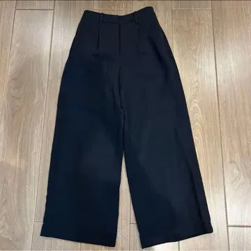 플라스테 20SS 트윌 2WAY 스트레치 와이드 팬츠 턱 네이비