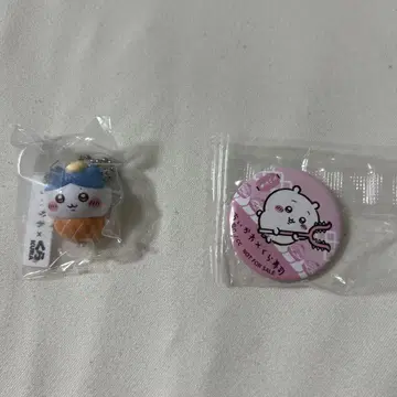 치이카와 쿠라스시 콜라보 하치와레 피규어 키링 치이카와 캔뱃지