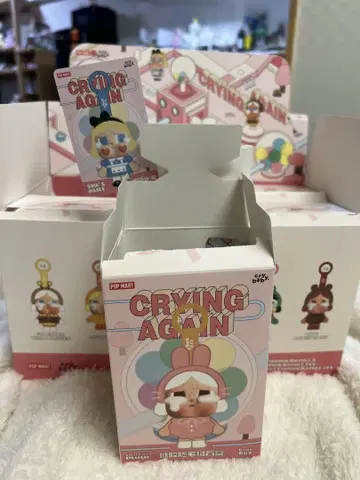 팝 마트 CRYBABY Crying Again 페이스 봉제 인형 앨리스