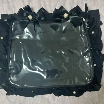 자카마트 이타백 이타백 A4 프릴 토트 블랙 검정