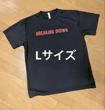 아사쿠라 미쿠루 BREAKING DOWN 티셔츠 L 블랙