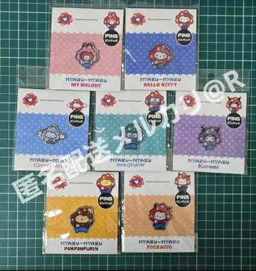 만박 산리오 얏쿠얏쿠 콜라보 핑 배지 총 7종류 컴플리트