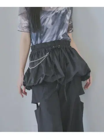 HARE 하레 벌룬 페플럼 벨트 블랙 여성용