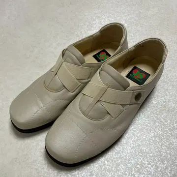 JS 하트 라벨 가죽 신발 컴포트 슈즈 가죽 24cm