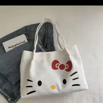 헬로키티 토트백 화이트