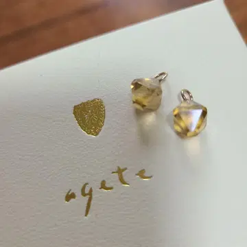 새상품급 agete 시트린 참 판매 인증서 포함