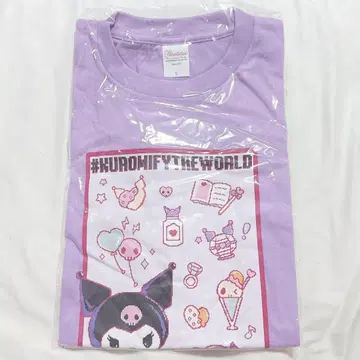 산리오 퓨로랜드 쿠로미 벌스데이 라이브 2024 티셔츠 L 사이즈