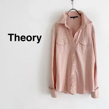 Theory 린넨 셔츠 핑크