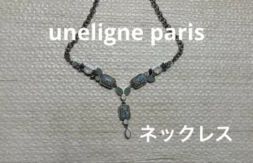 uneligne paris 스톤 목걸이 유누리뉴 실버