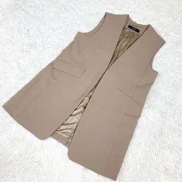 CLASSE 클라세 롱 베스트 베이지 9호 M 사이즈