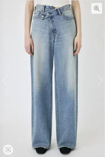 MOUSSY 크로스 허리 와이드 스트레이트