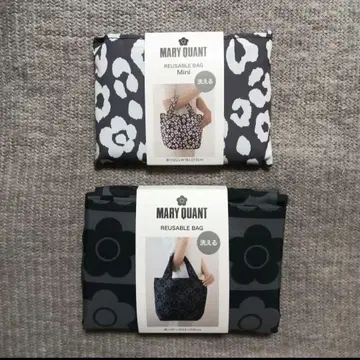 2개 MARY QUANT 마리 콴트 에코백